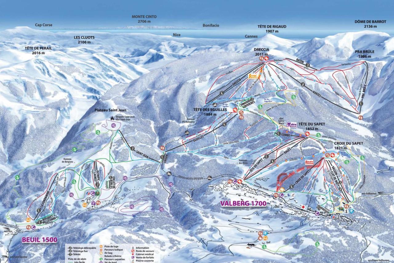 2 Room Apartment In The Center Close To The Slopes Valberg Exterior photo